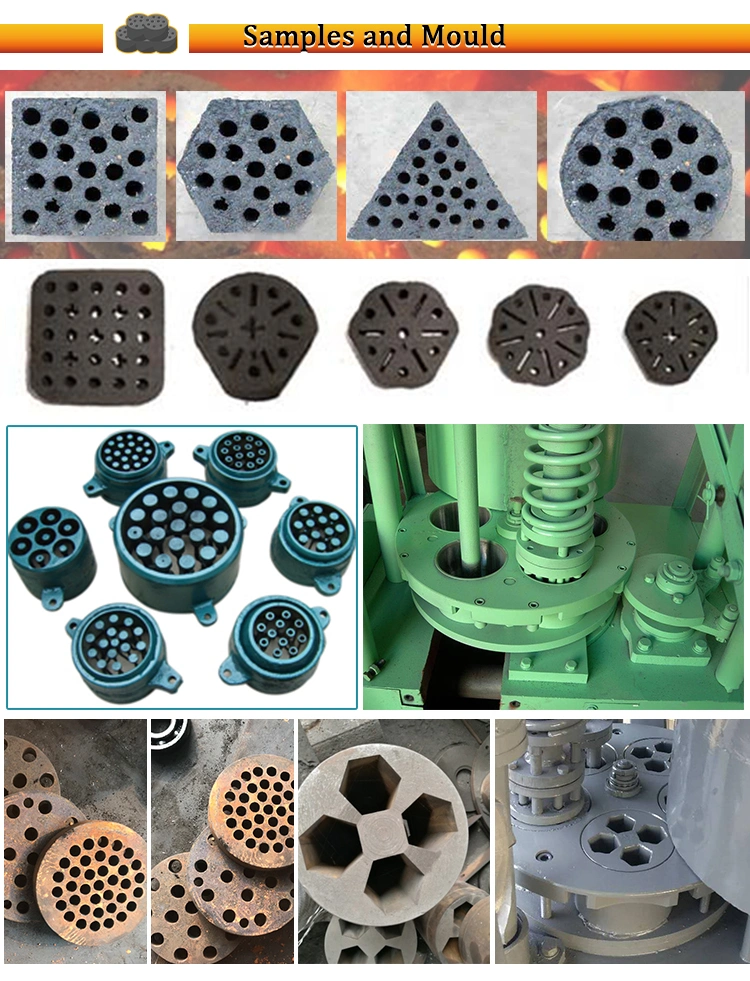 Factory Supply Honeycomb Charcoal Briquette Machines Charcoal Powder Coffee Grounds Screw Charcoal Briquette Machine