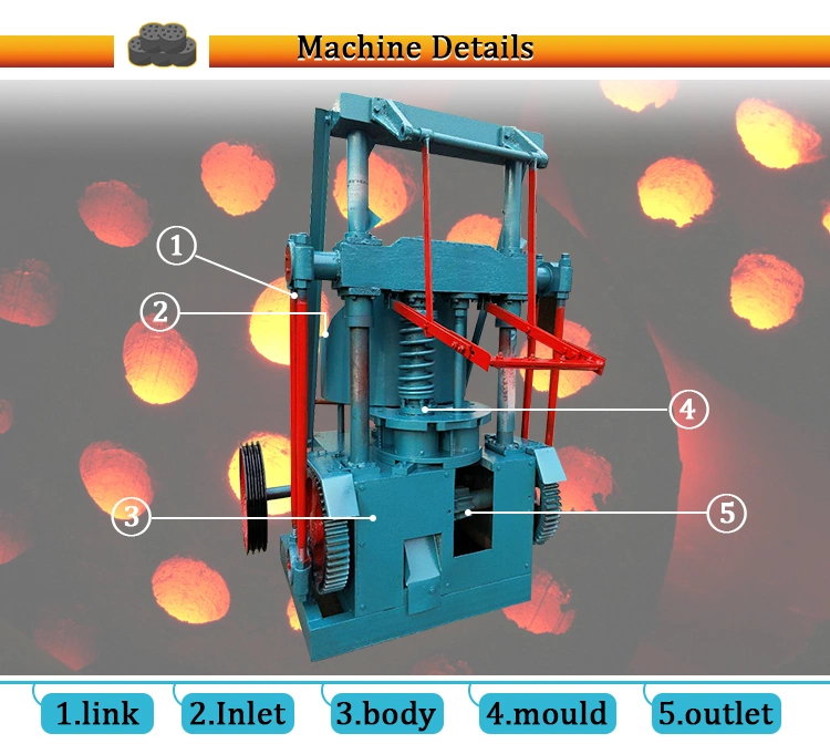 BBQ Charcoal Dust Briquette Making Machine / Honeycomb Coal Briquetting Machine/Coal Briquette Machine