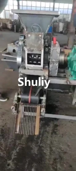 Quetschtyp 50 mm Kissen-Holzkohlebrikettmaschine Kommerzielle Grillkohle-Kugelpressmaschine