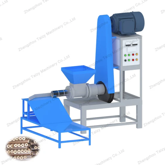 Vollautomatische Herstellung von Kokosnussschalen-Holzkohlebrikettmaschinen, Shisha-Holzkohlemaschinen-Brikett-Produktlinie